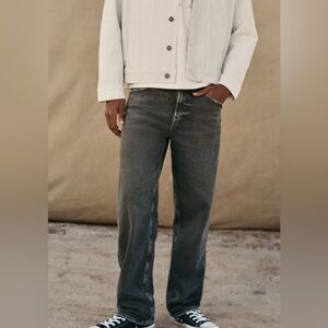 AE EasyFlex Loose Jean Washed Black Size 30/32  NWT